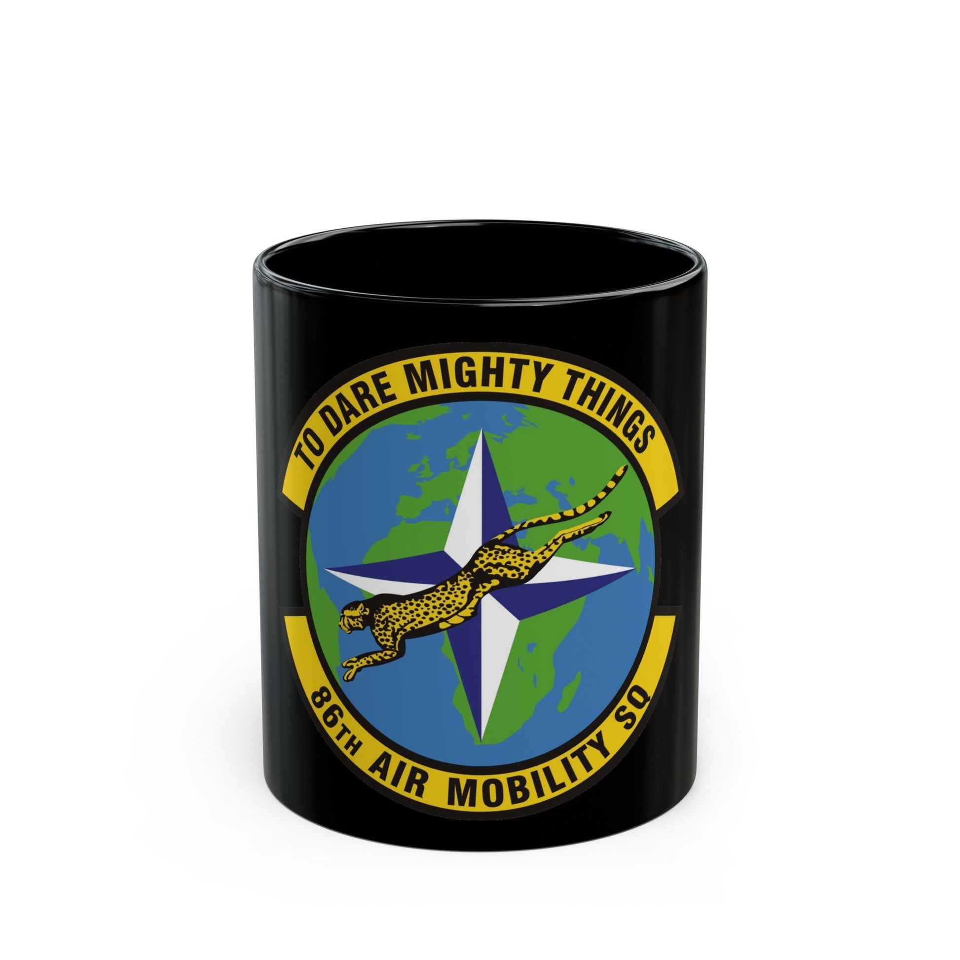 86th Air Mobility Squadron (U.S. Air Force) Black Coffee Mug-11oz-The Sticker Space