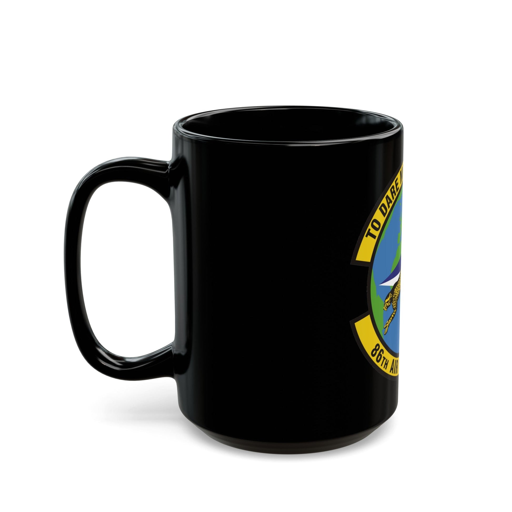 86th Air Mobility Squadron (U.S. Air Force) Black Coffee Mug-The Sticker Space