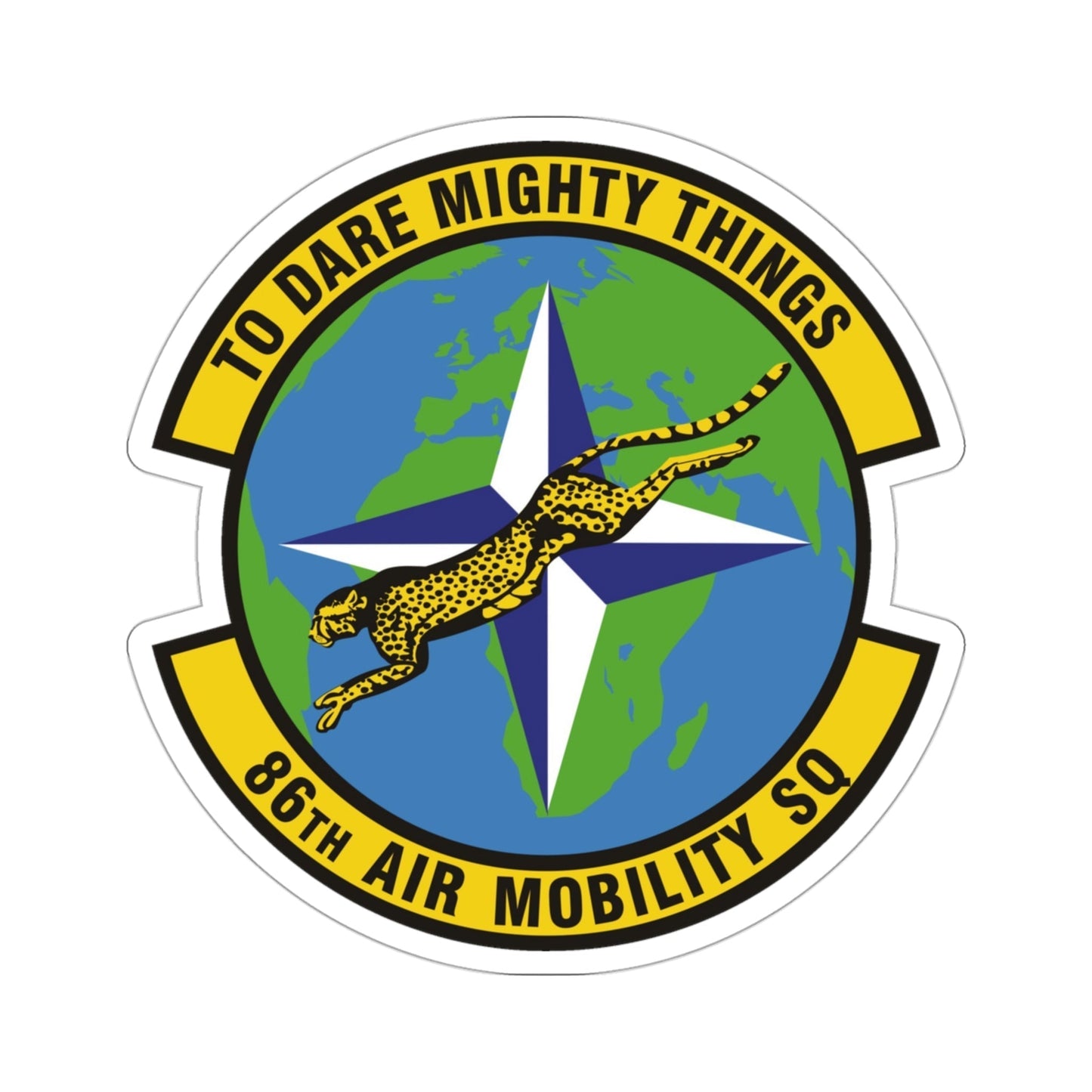 86th Air Mobility Squadron (U.S. Air Force) STICKER Vinyl Die-Cut Decal-3 Inch-The Sticker Space