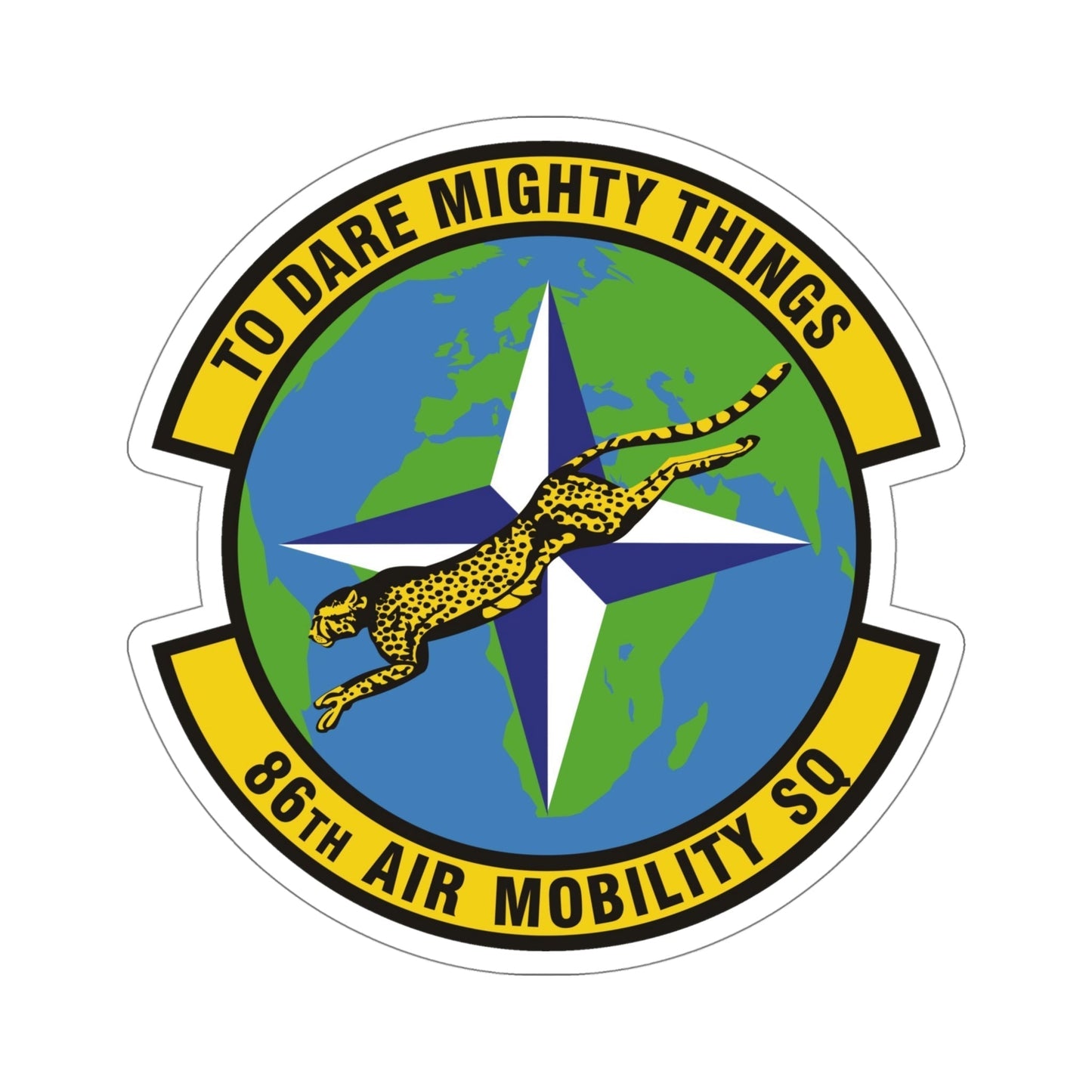 86th Air Mobility Squadron (U.S. Air Force) STICKER Vinyl Die-Cut Decal-5 Inch-The Sticker Space