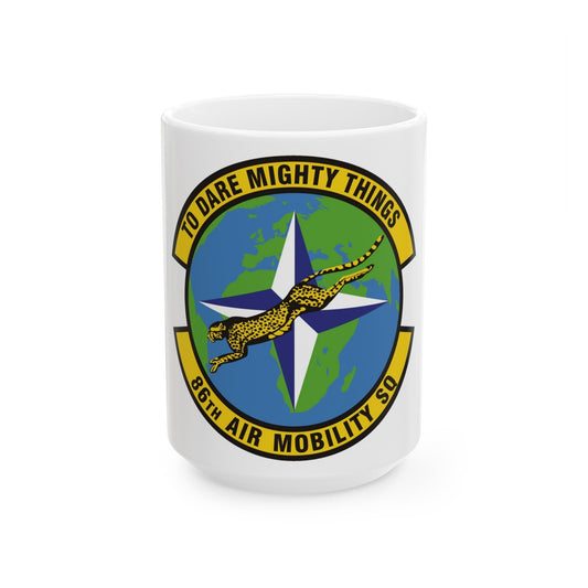 86th Air Mobility Squadron (U.S. Air Force) White Coffee Mug-15oz-The Sticker Space