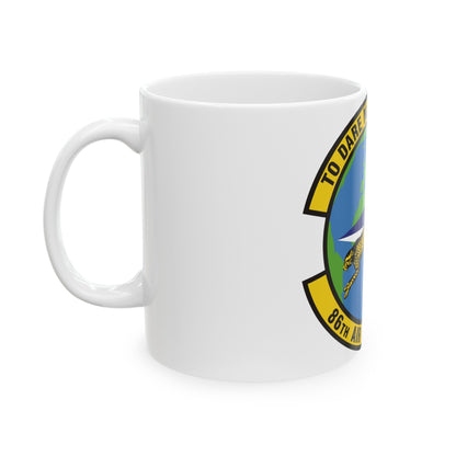 86th Air Mobility Squadron (U.S. Air Force) White Coffee Mug-The Sticker Space