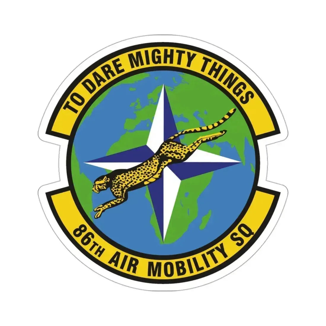 86th Air Mobility Squadron (U.S. Air Force) STICKER Vinyl Die-Cut Decal 3 Inch - The Sticker Space