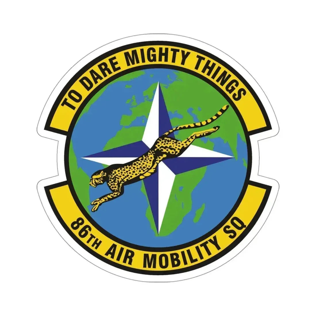 86th Air Mobility Squadron (U.S. Air Force) STICKER Vinyl Die-Cut Decal 4 Inch - The Sticker Space