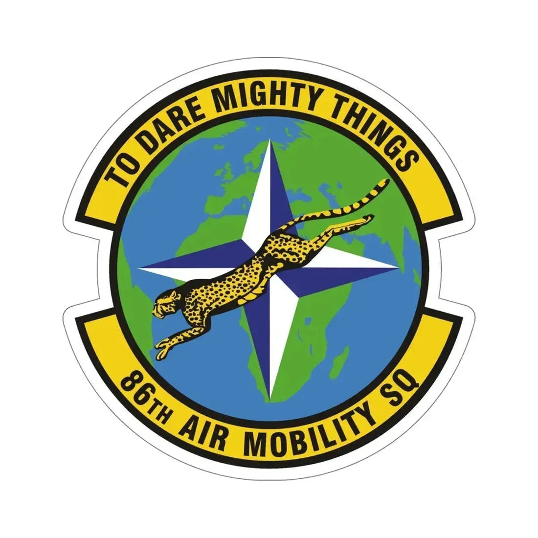 86th Air Mobility Squadron (U.S. Air Force) STICKER Vinyl Die-Cut Decal - The Sticker Space