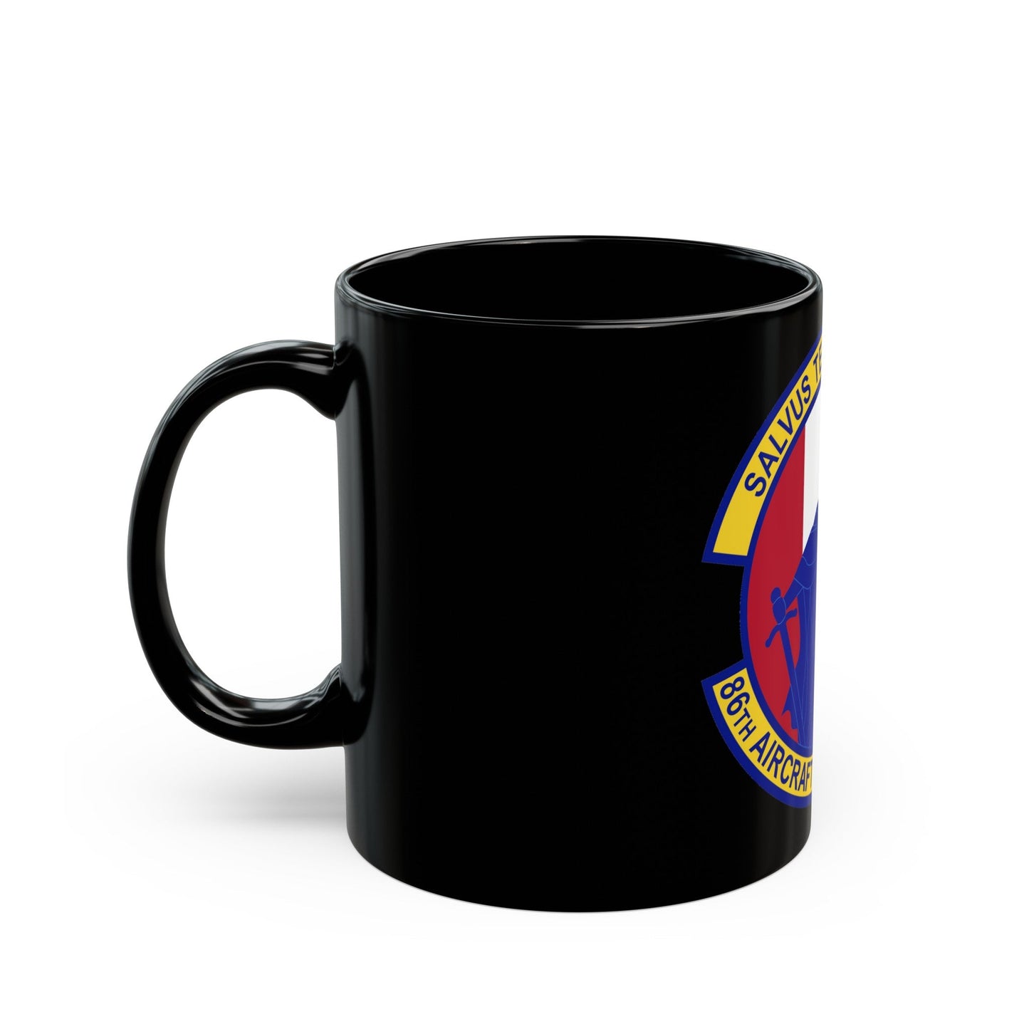 86th Aircraft Maintenance Squadron (U.S. Air Force) Black Coffee Mug-The Sticker Space