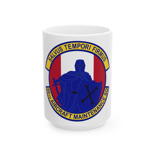 86th Aircraft Maintenance Squadron (U.S. Air Force) White Coffee Mug-15oz-The Sticker Space