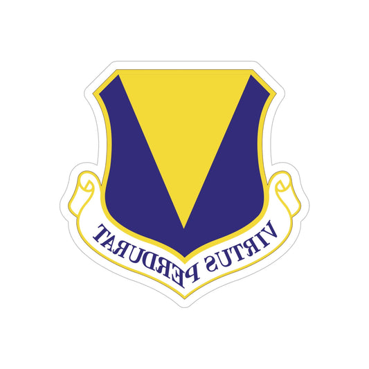 86th Airlift Wing (U.S. Air Force) REVERSE PRINT Transparent STICKER-6" × 6"-The Sticker Space