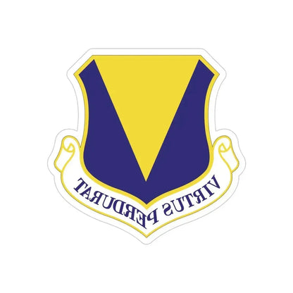86th Airlift Wing (U.S. Air Force) REVERSE PRINT Transparent Die-Cut STICKER 6 Inch Die-Cut Transparent - The Sticker Space