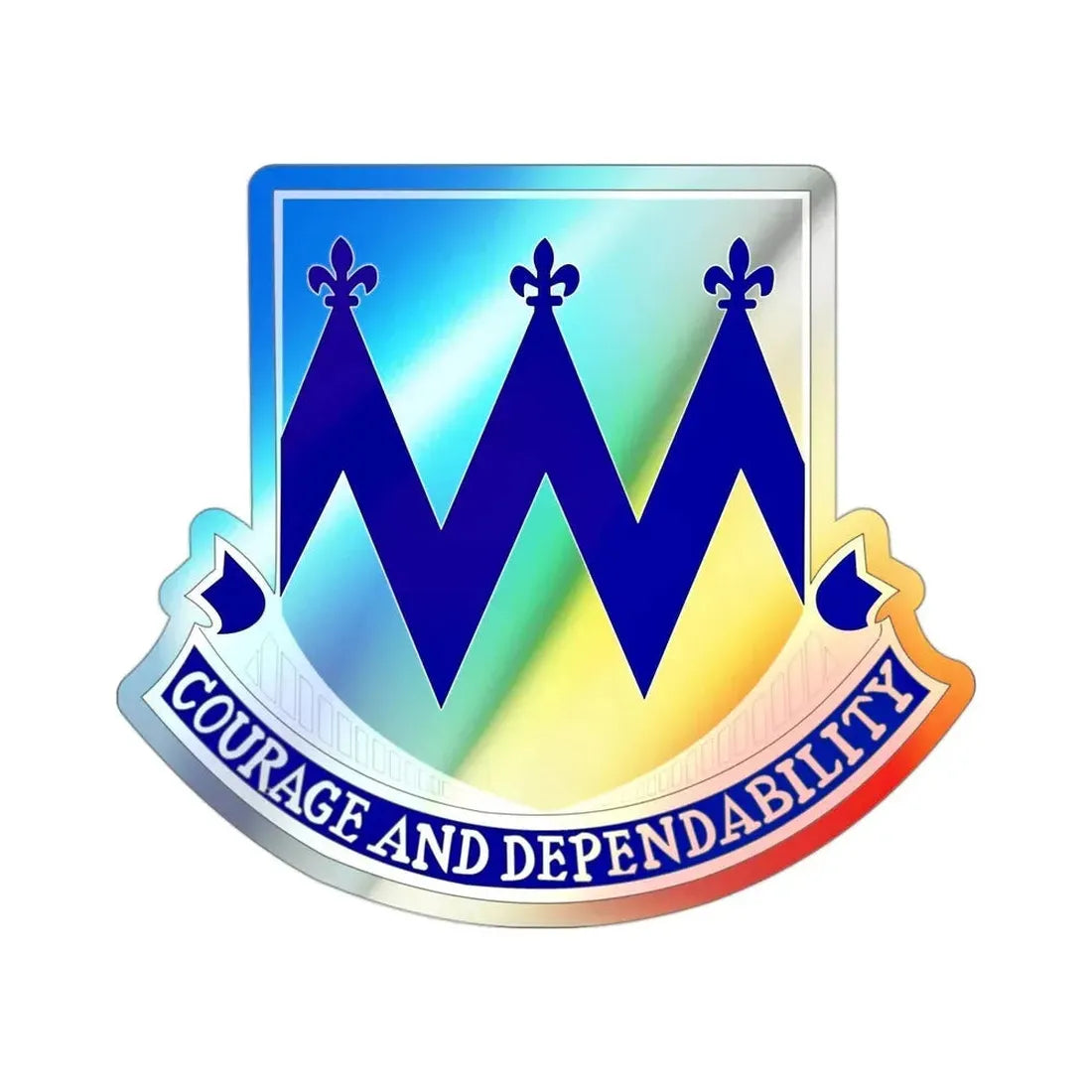 86th Infantry Regiment (U.S. Army) Holographic STICKER Die-Cut Vinyl Decal - The Sticker Space