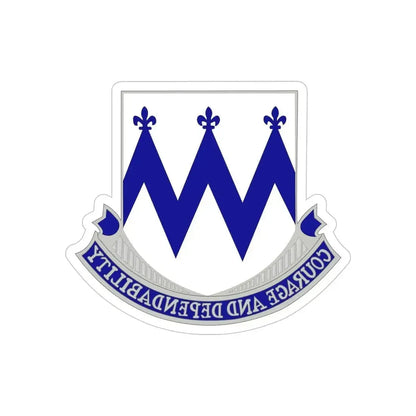 86th Infantry Regiment (U.S. Army) REVERSE PRINT Transparent Die-Cut STICKER 5 Inch Die-Cut Transparent - The Sticker Space