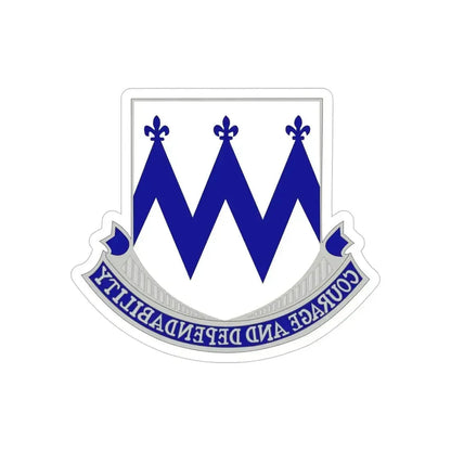 86th Infantry Regiment (U.S. Army) REVERSE PRINT Transparent Die-Cut STICKER 6 Inch Die-Cut Transparent - The Sticker Space