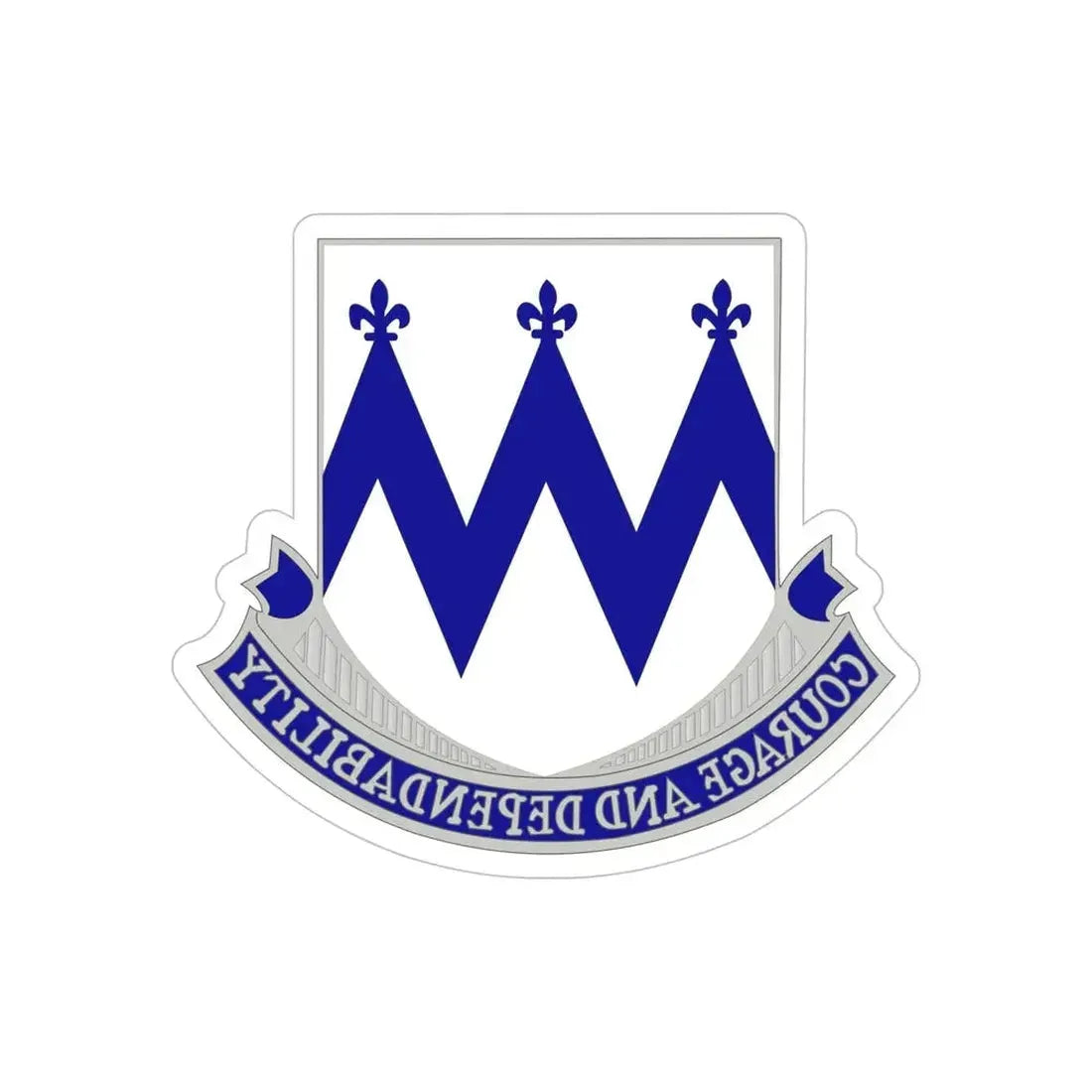 86th Infantry Regiment (U.S. Army) REVERSE PRINT Transparent Die-Cut STICKER - The Sticker Space