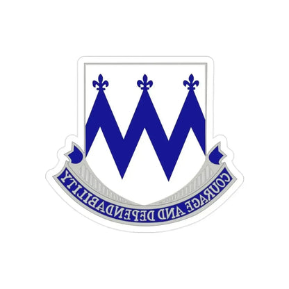86th Infantry Regiment (U.S. Army) REVERSE PRINT Transparent Die-Cut STICKER - The Sticker Space