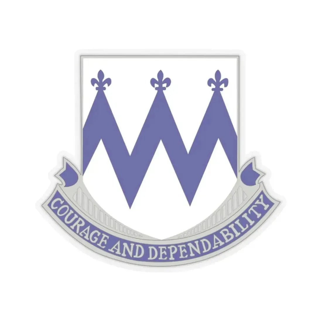 86th Infantry Regiment (U.S. Army) STICKER Vinyl Kiss-Cut Decal 2 Inch Transparent - The Sticker Space