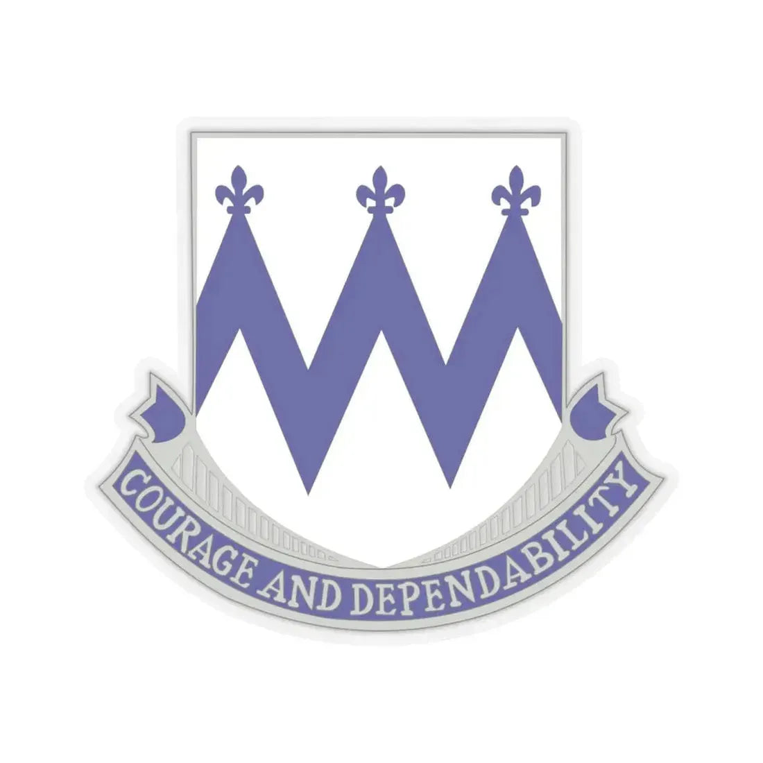 86th Infantry Regiment (U.S. Army) STICKER Vinyl Kiss-Cut Decal 4 Inch Transparent - The Sticker Space