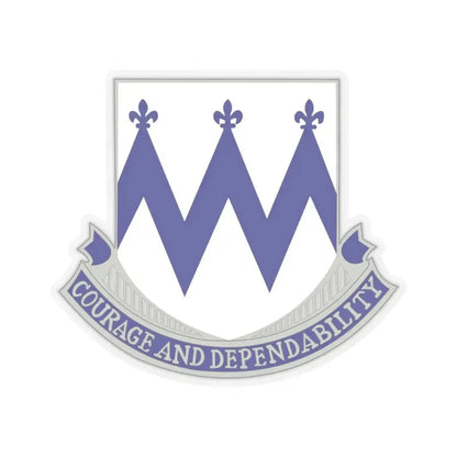 86th Infantry Regiment (U.S. Army) STICKER Vinyl Kiss-Cut Decal 4 Inch Transparent - The Sticker Space