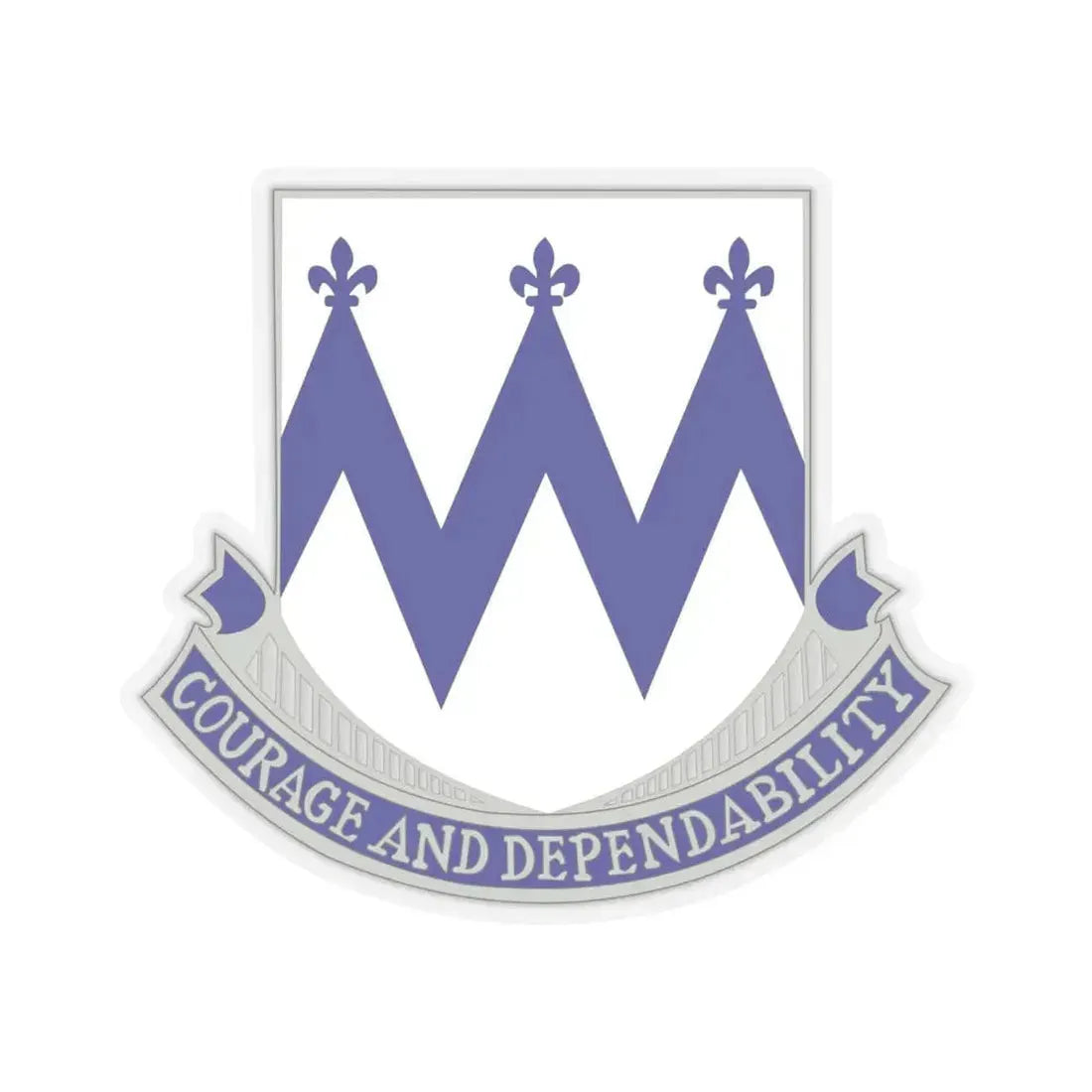 86th Infantry Regiment (U.S. Army) STICKER Vinyl Kiss-Cut Decal 6 Inch Transparent - The Sticker Space