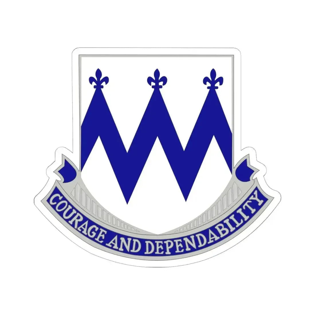 86th Infantry Regiment (U.S. Army) STICKER Vinyl Kiss-Cut Decal 6 Inch White - The Sticker Space