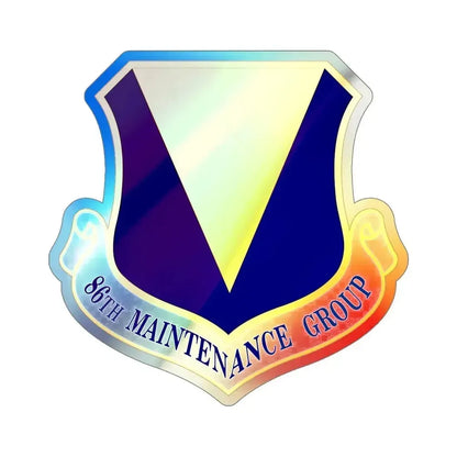 86th Maintenance Group (U.S. Air Force) Holographic STICKER Die-Cut Vinyl Decal 5 Inch Holographic - The Sticker Space