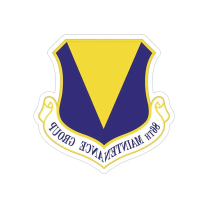 86th Maintenance Group (U.S. Air Force) REVERSE PRINT Transparent Die-Cut STICKER - The Sticker Space