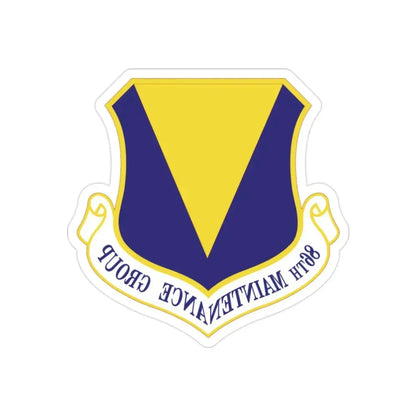 86th Maintenance Group (U.S. Air Force) REVERSE PRINT Transparent Die-Cut STICKER - The Sticker Space