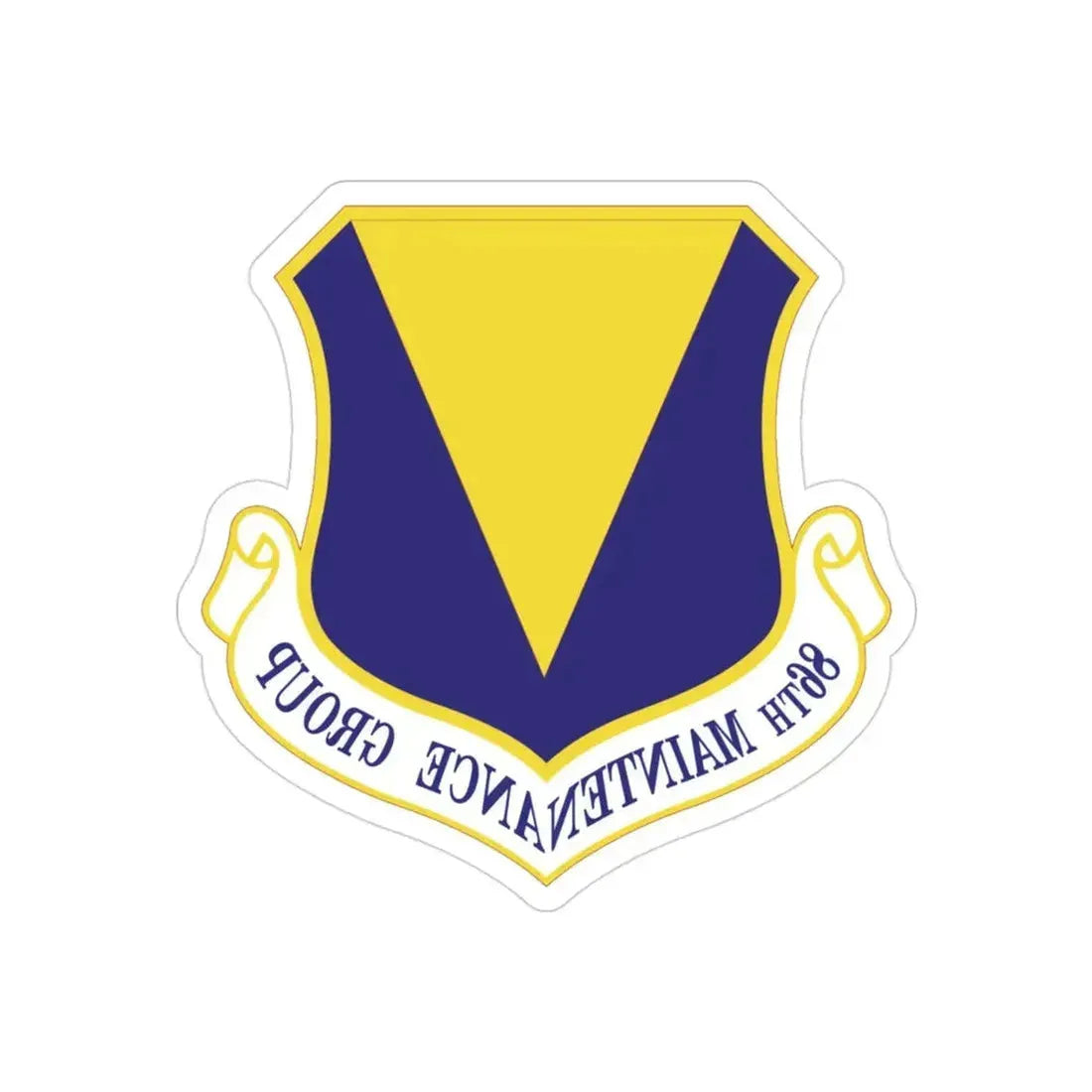 86th Maintenance Group (U.S. Air Force) REVERSE PRINT Transparent Die-Cut STICKER - The Sticker Space
