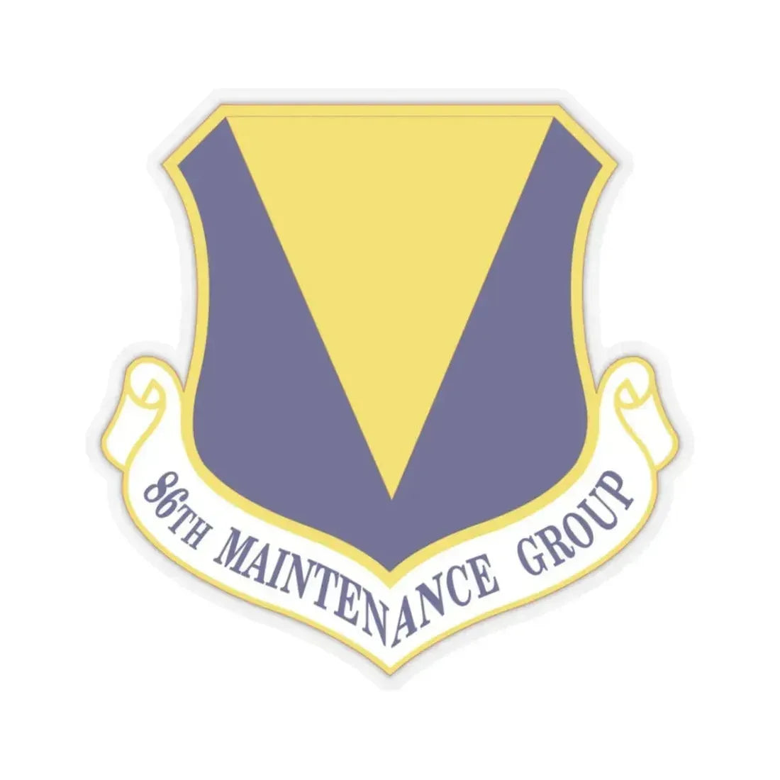 86th Maintenance Group (U.S. Air Force) STICKER Vinyl Kiss-Cut Decal 3 Inch Transparent - The Sticker Space