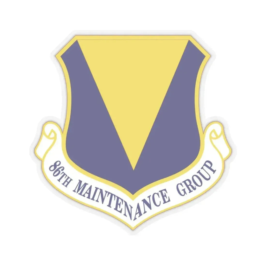86th Maintenance Group (U.S. Air Force) STICKER Vinyl Kiss-Cut Decal 4 Inch Transparent - The Sticker Space