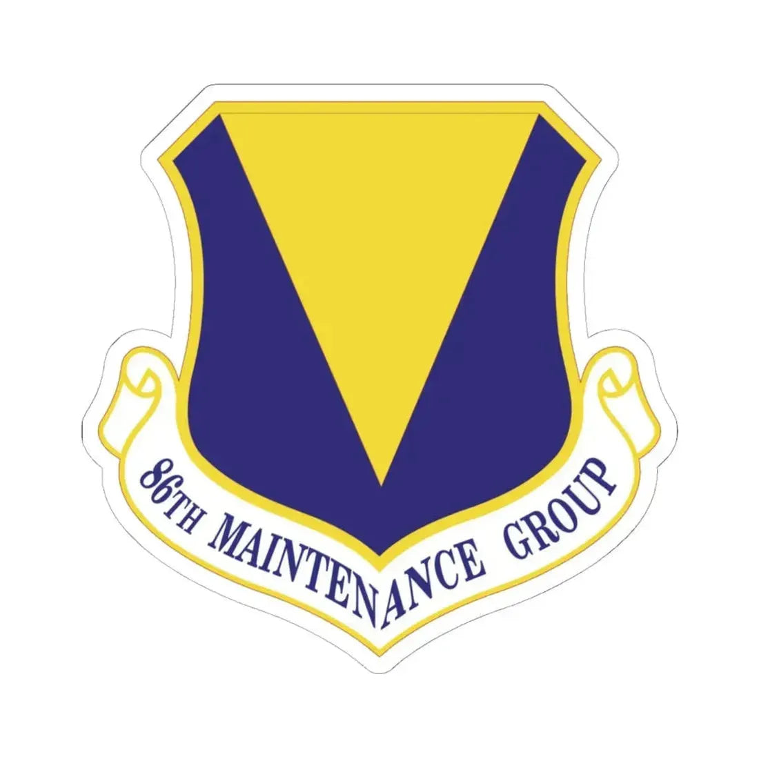 86th Maintenance Group (U.S. Air Force) STICKER Vinyl Kiss-Cut Decal 6 Inch White - The Sticker Space