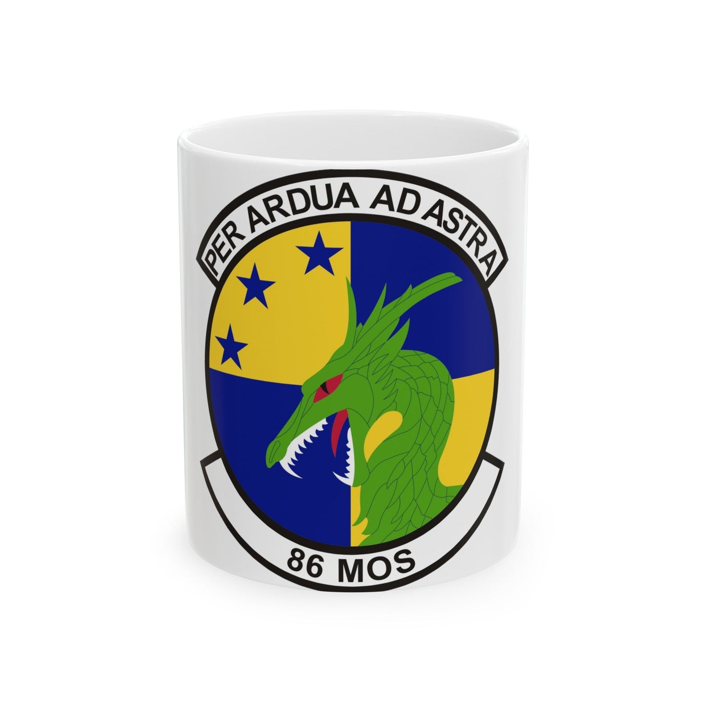 86th Maintenance Operations Squadron (U.S. Air Force) White Coffee Mug-11oz-The Sticker Space