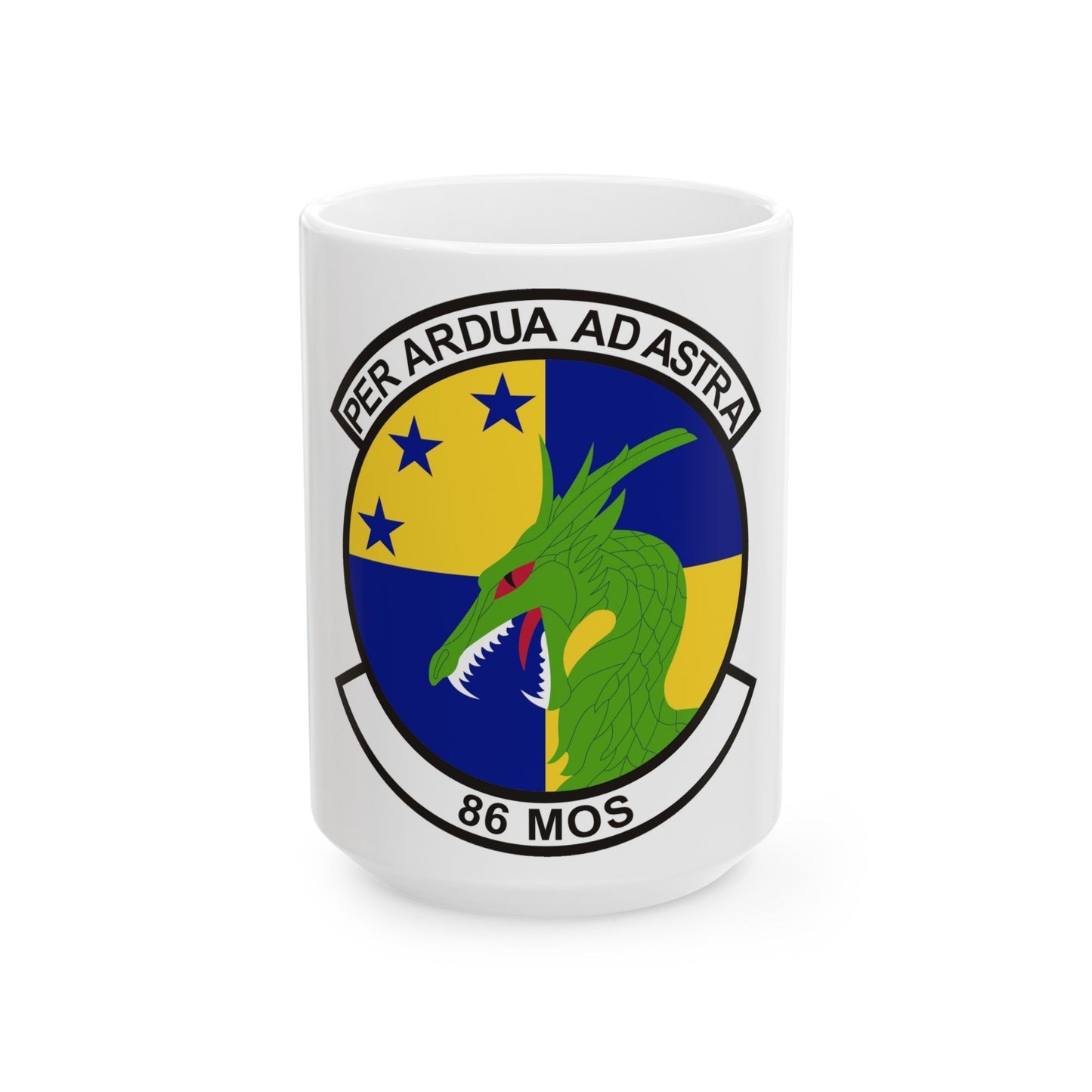 86th Maintenance Operations Squadron (U.S. Air Force) White Coffee Mug-15oz-The Sticker Space