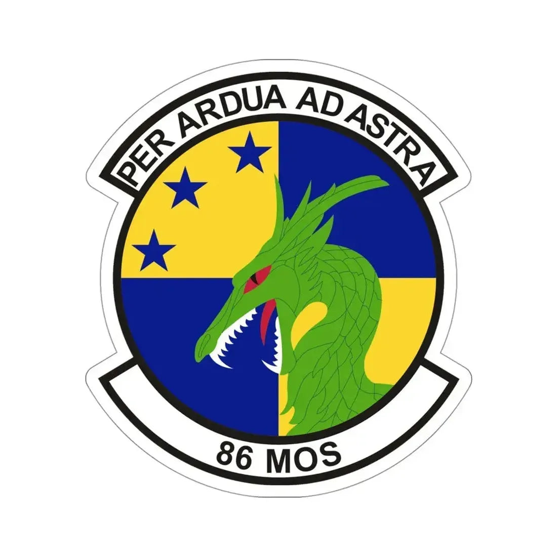 86th Maintenance Operations Squadron (U.S. Air Force) STICKER Vinyl Die-Cut Decal 4 Inch - The Sticker Space