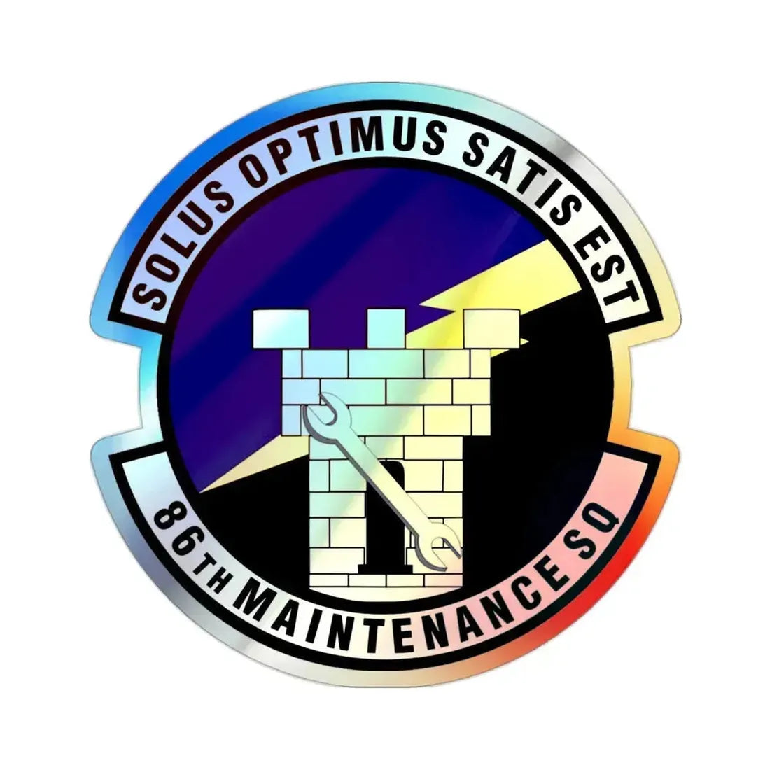 86th Maintenance Squadron (U.S. Air Force) Holographic STICKER Die-Cut Vinyl Decal 2 Inch Holographic - The Sticker Space