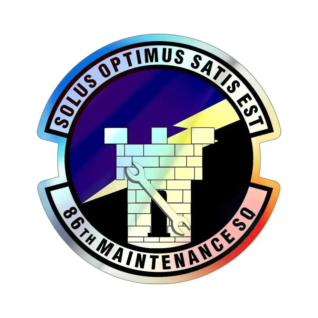 86th Maintenance Squadron (U.S. Air Force) Holographic STICKER Die-Cut Vinyl Decal 6 Inch Holographic - The Sticker Space