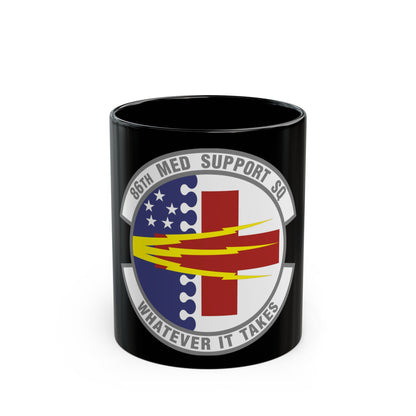 86th Medical Support Squadron (U.S. Air Force) Black Coffee Mug-11oz-The Sticker Space