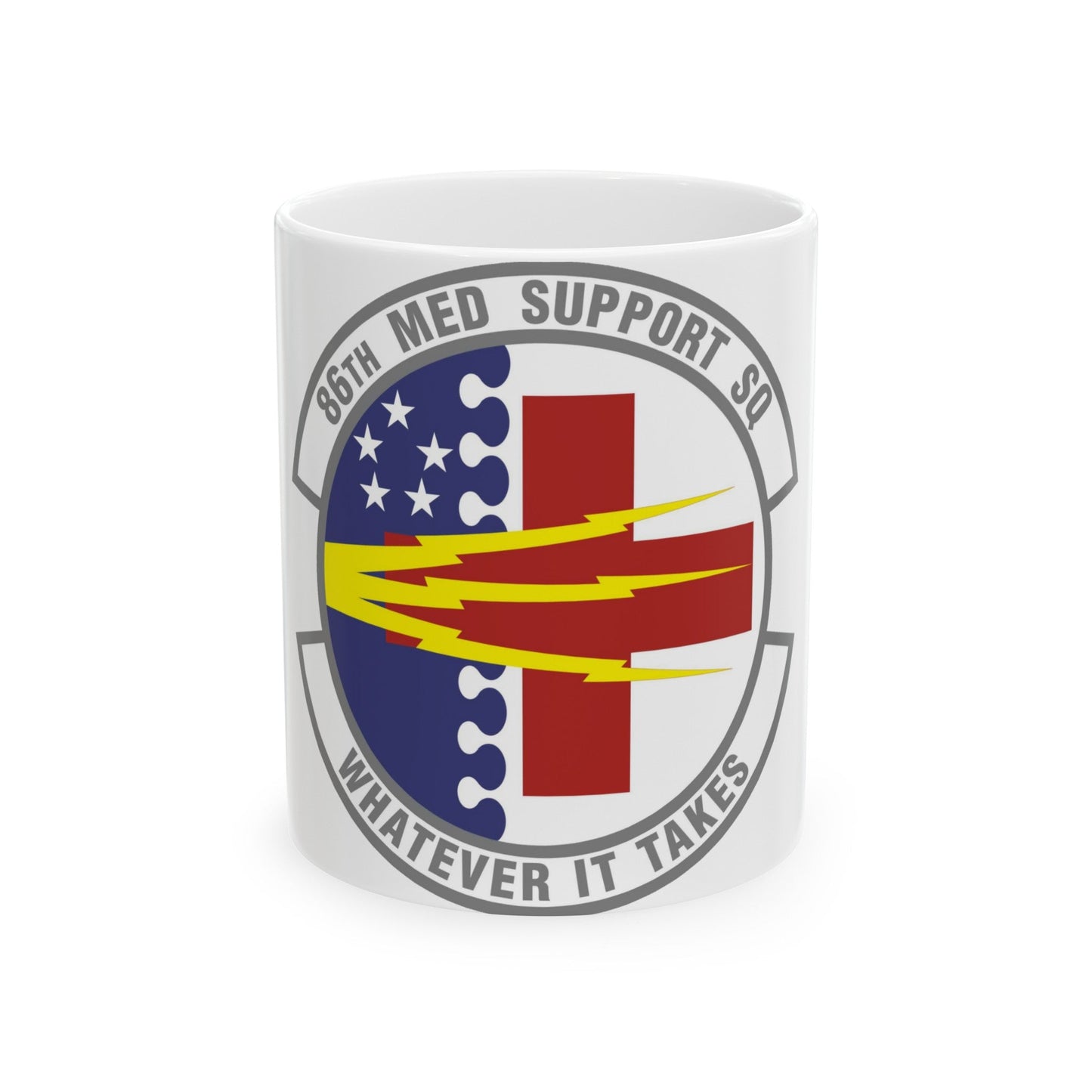 86th Medical Support Squadron (U.S. Air Force) White Coffee Mug-11oz-The Sticker Space