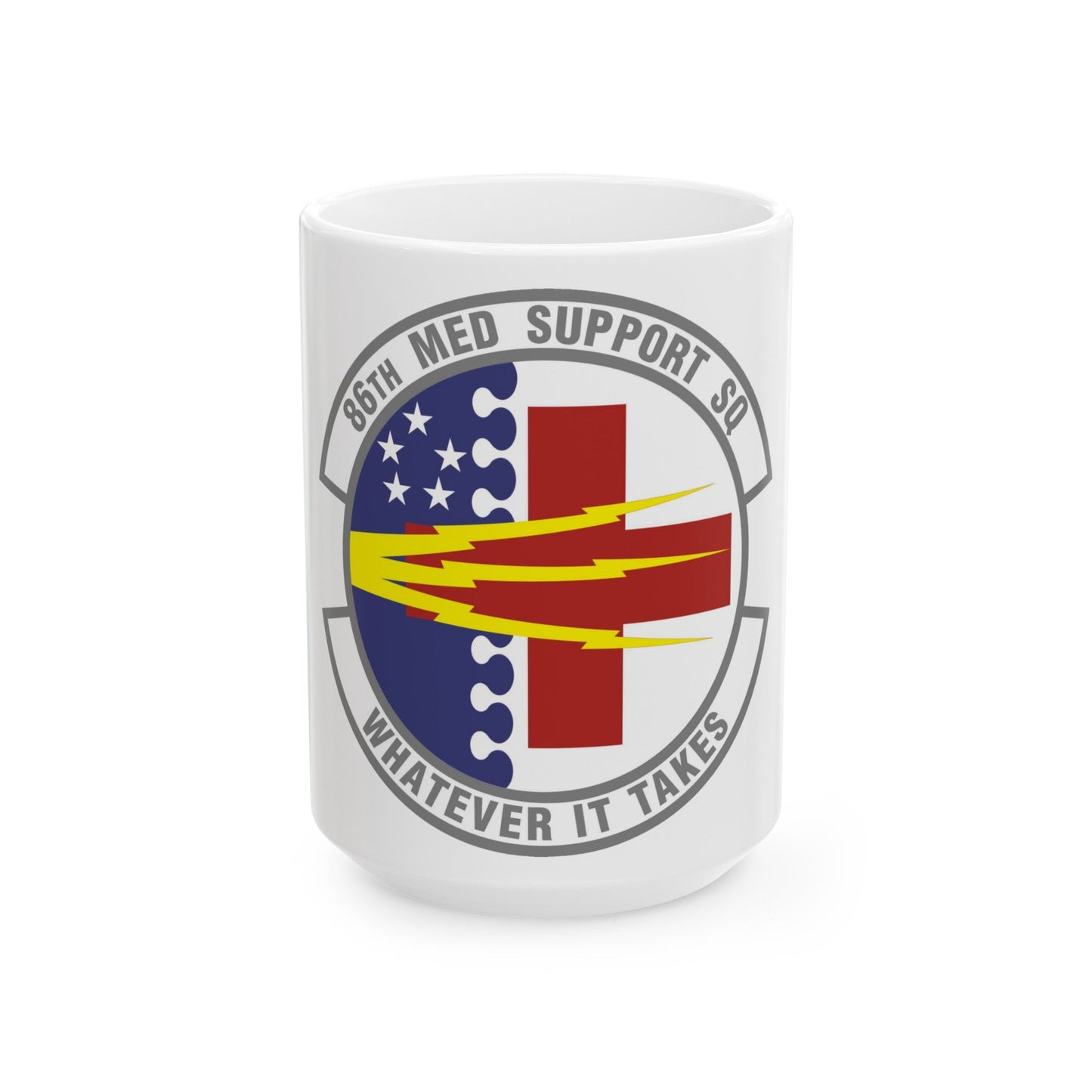 86th Medical Support Squadron (U.S. Air Force) White Coffee Mug-15oz-The Sticker Space