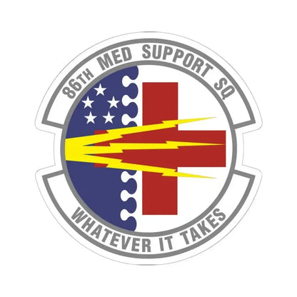 86th Medical Support Squadron (U.S. Air Force) STICKER Vinyl Kiss-Cut Decal 6 Inch White - The Sticker Space