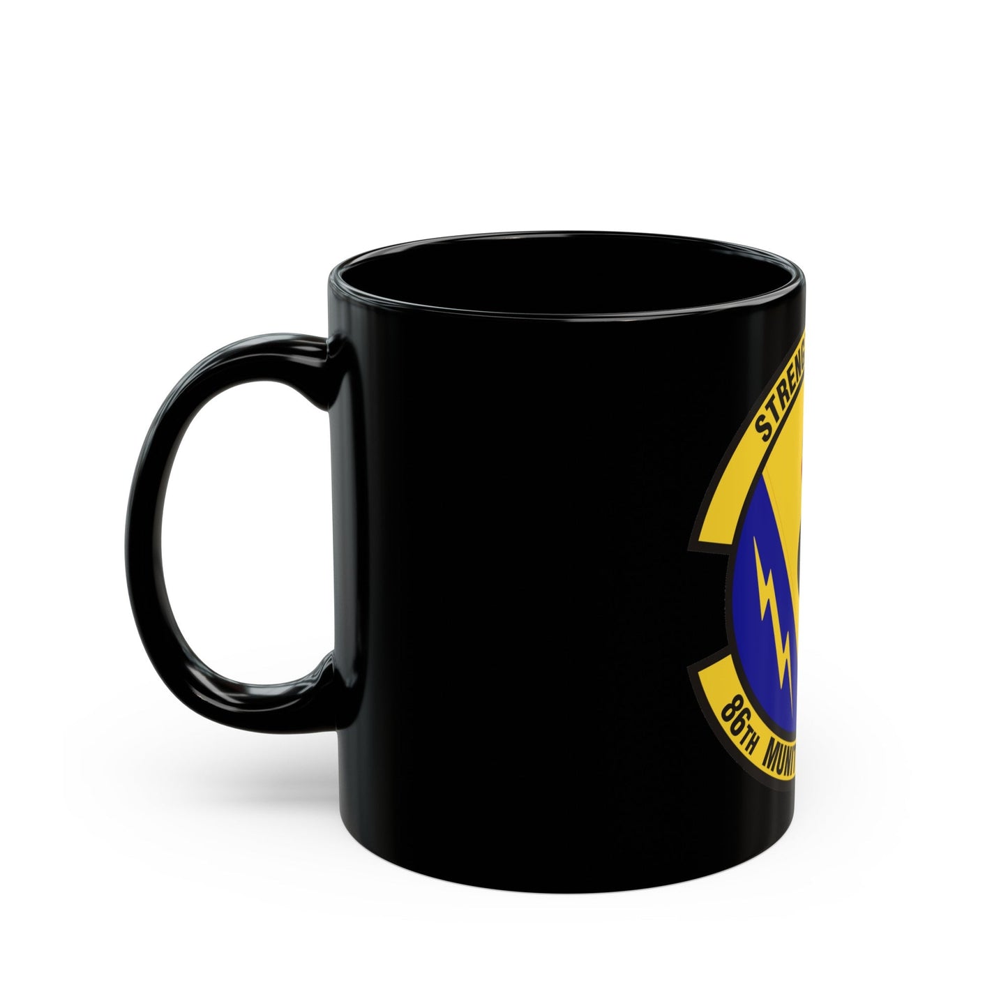 86th Munitions Squadron (U.S. Air Force) Black Coffee Mug-The Sticker Space