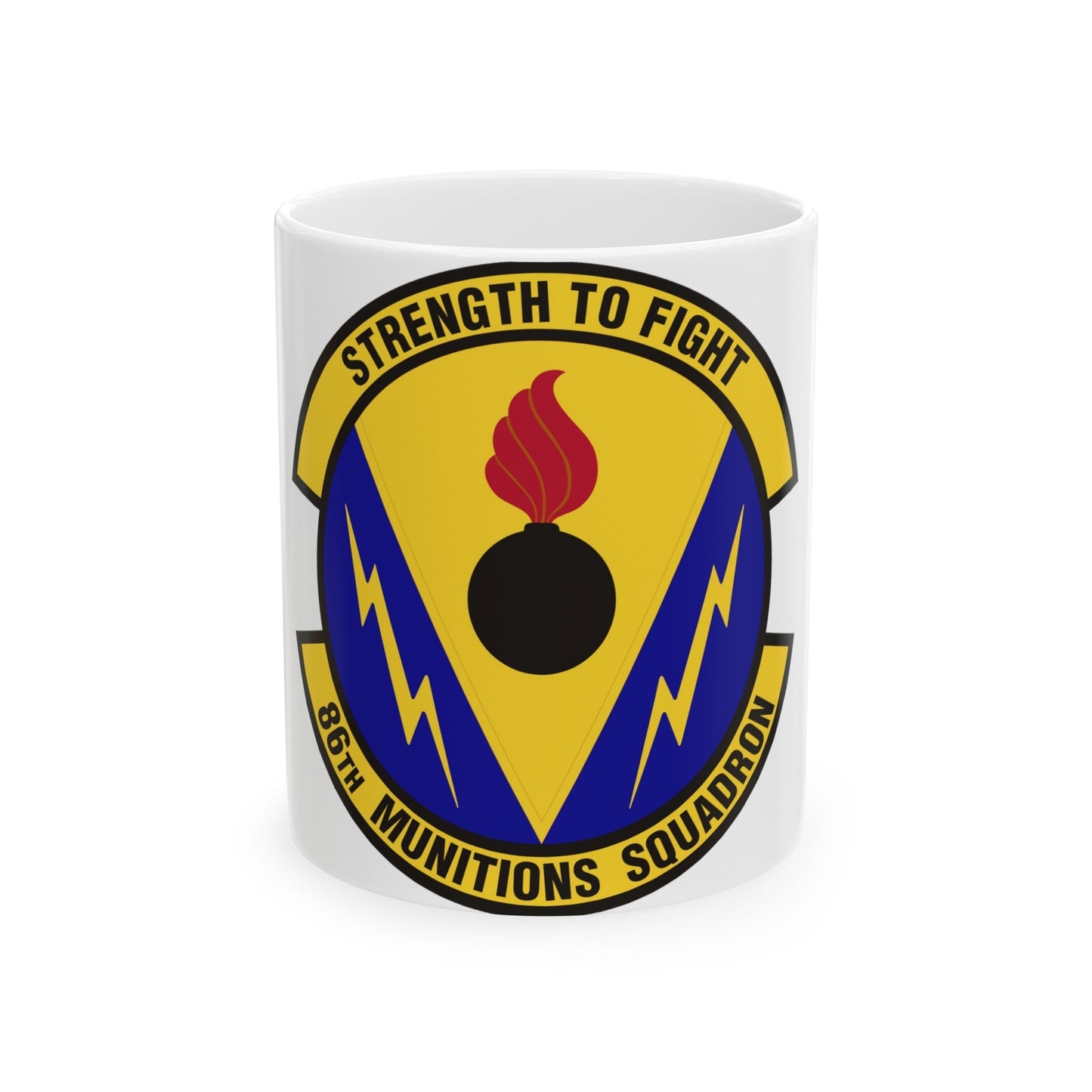 86th Munitions Squadron (U.S. Air Force) White Coffee Mug-11oz-The Sticker Space