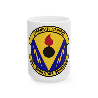 86th Munitions Squadron (U.S. Air Force) White Coffee Mug-15oz-The Sticker Space