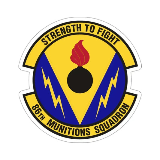 86th Munitions Squadron (U.S. Air Force) STICKER Vinyl Die-Cut Decal 2 Inch - The Sticker Space