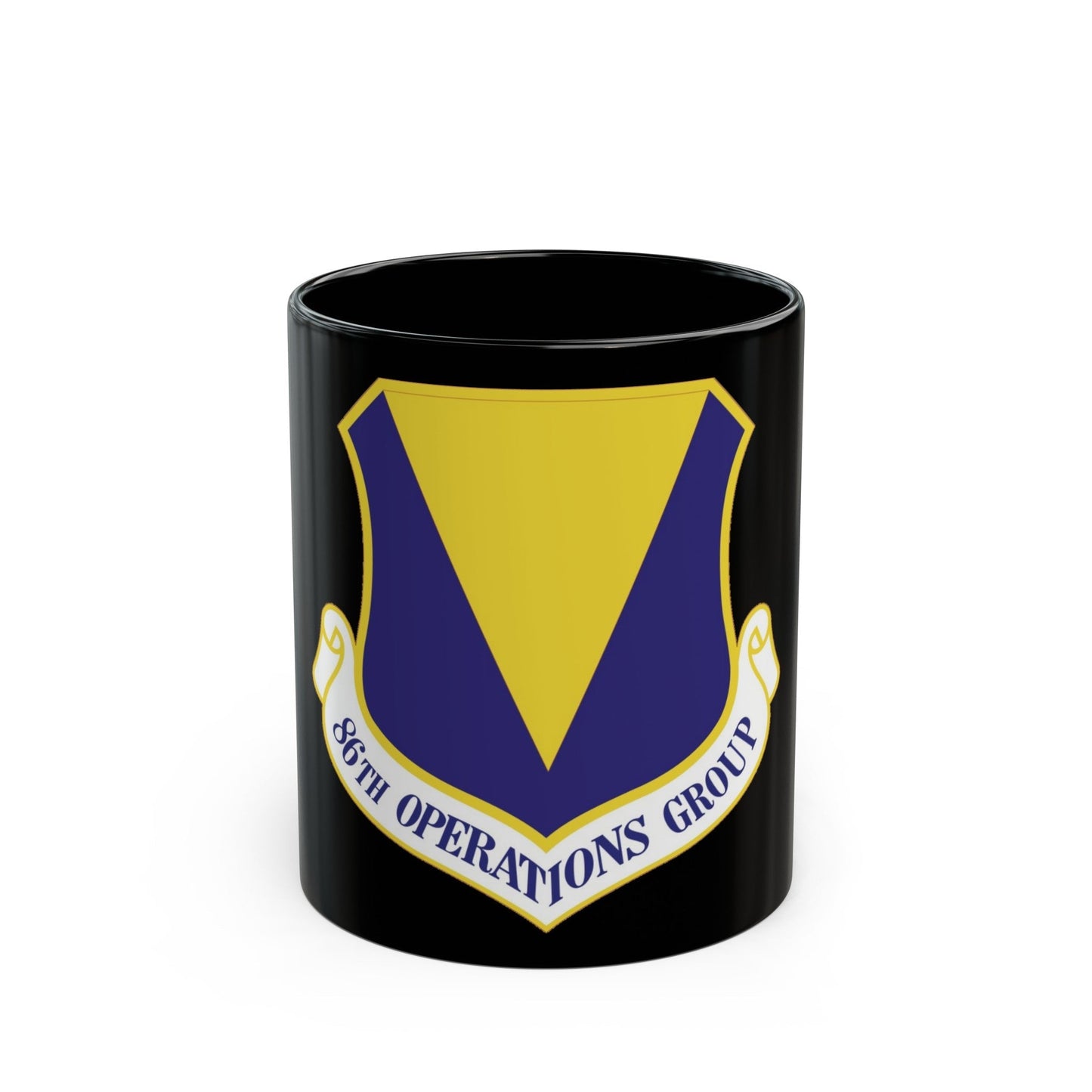 86th Operations Group (U.S. Air Force) Black Coffee Mug-11oz-The Sticker Space