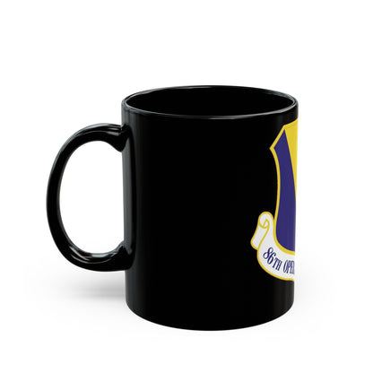 86th Operations Group (U.S. Air Force) Black Coffee Mug-The Sticker Space