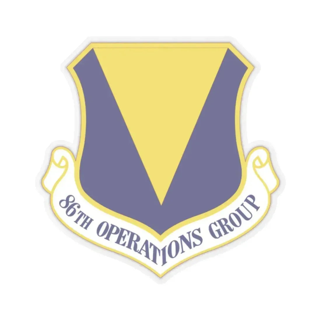 86th Operations Group (U.S. Air Force) STICKER Vinyl Kiss-Cut Decal 2 Inch Transparent - The Sticker Space