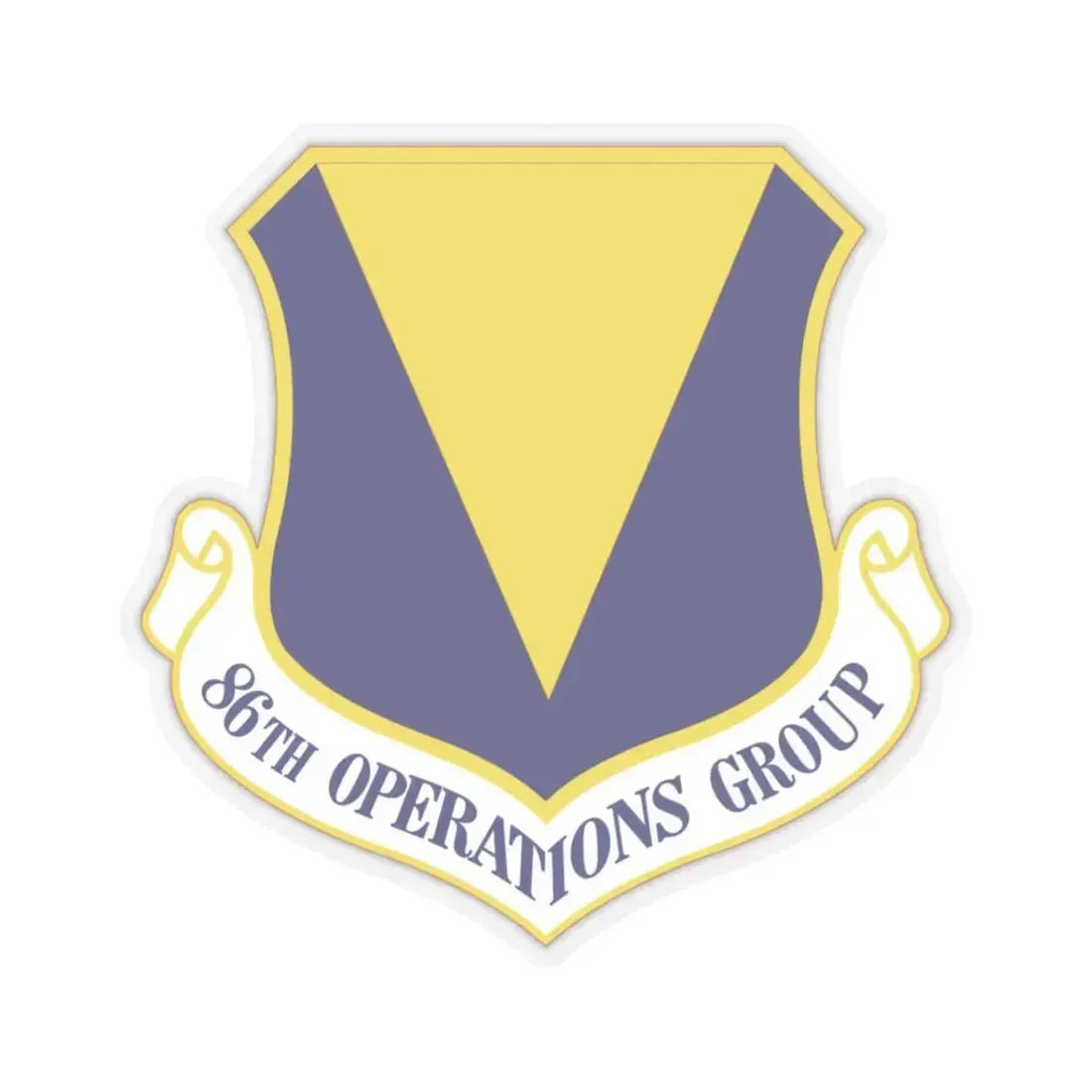 86th Operations Group (U.S. Air Force) STICKER Vinyl Kiss-Cut Decal 3 Inch Transparent - The Sticker Space