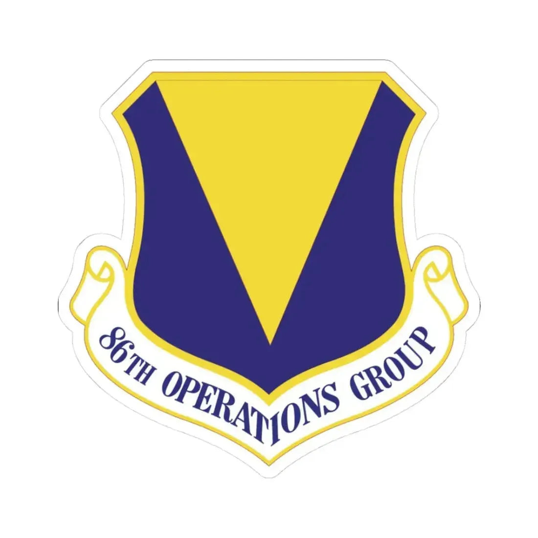 86th Operations Group (U.S. Air Force) STICKER Vinyl Kiss-Cut Decal 3 Inch White - The Sticker Space