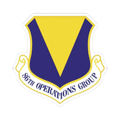 86th Operations Group (U.S. Air Force) STICKER Vinyl Kiss-Cut Decal 3 Inch White - The Sticker Space