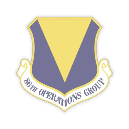 86th Operations Group (U.S. Air Force) STICKER Vinyl Kiss-Cut Decal 4 Inch Transparent - The Sticker Space